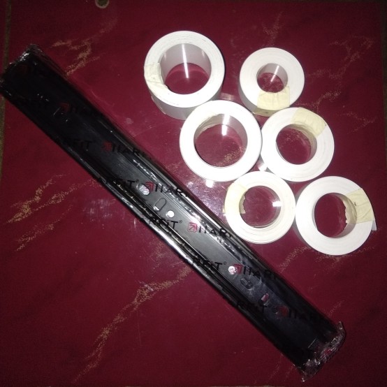 Edging Putih 20mm Vynil Plimir Vinil Putih Dop - 5 Meter