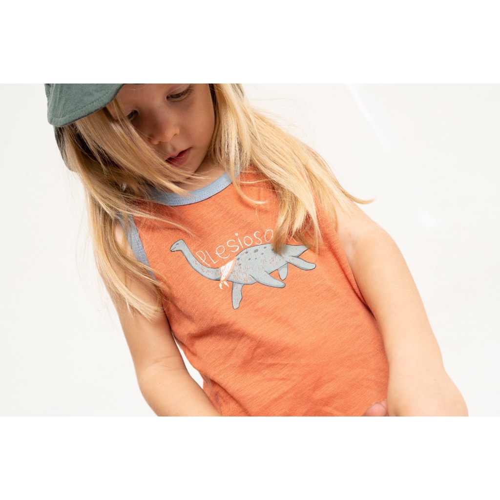 Baju Bayi Setelan Kutung Singlet Anak  BOHOPANNA - SLEEVELESS DINO SET 1-6 Tahun