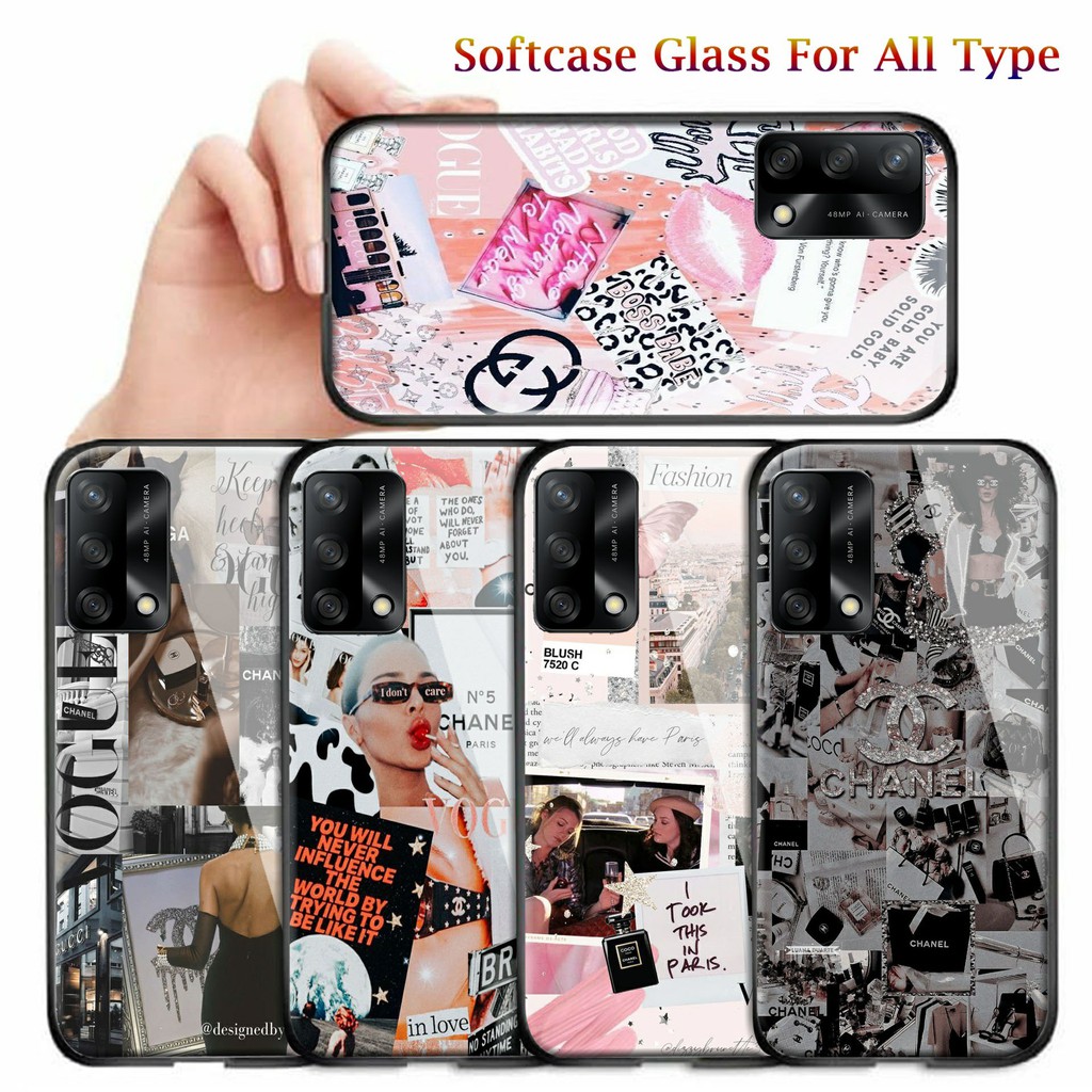 OPPO A74 4G [MG-102] Softcase Kaca OPPO A74 4G Case Hp OPPO A74 4G Casing Hp OPPO A74 4G Softcase OP