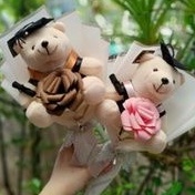 

Bouquet buket boneka wisuda bunga lucu murah hadiah kado anniv ultah