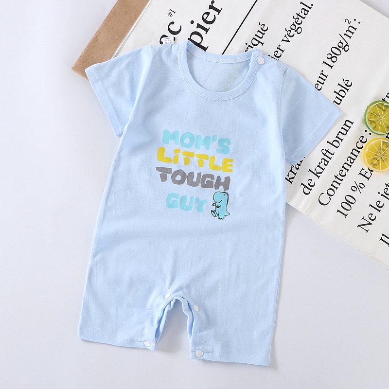 PGT - Romper Bayi Laki-Laki/Perempuan Lengan Pendek Tulisan Baby Jumper Pakaian Bayi