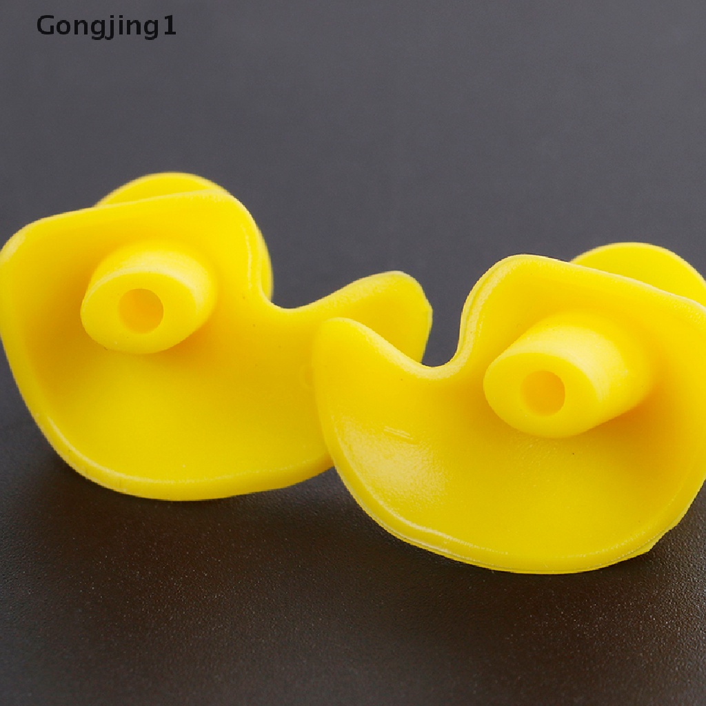 Gongjing1 Earplugs Bahan Silikon Lembut anti Bising reusable Untuk Berenang / Tidur