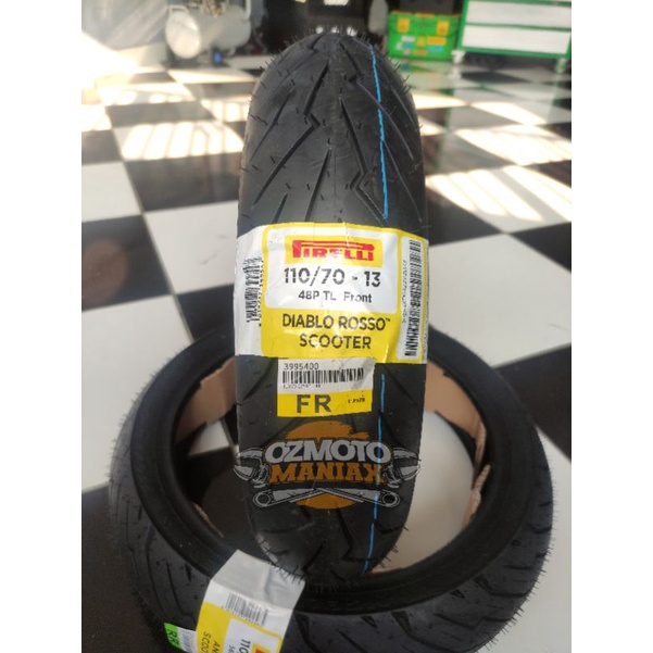 Ban Pirelli Diablo Rosso Scooter 110/70-13 (Ban Depan Nmax)