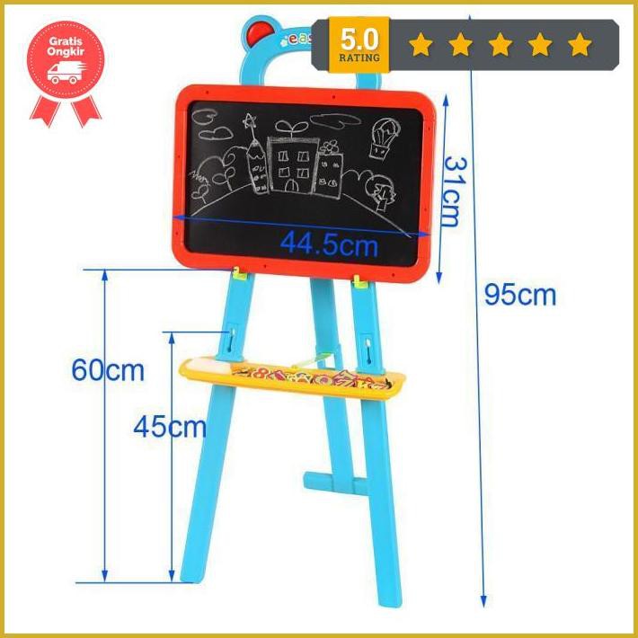 

Learning Easel 3 In 1 / Drawing Board Set / Papan Tulis Anak Exclusive