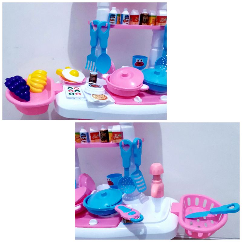 Mainan Kitchen Set Jumbo - Masak Masakan Besar Anak Perempuan Cewek Set Alat Dapur