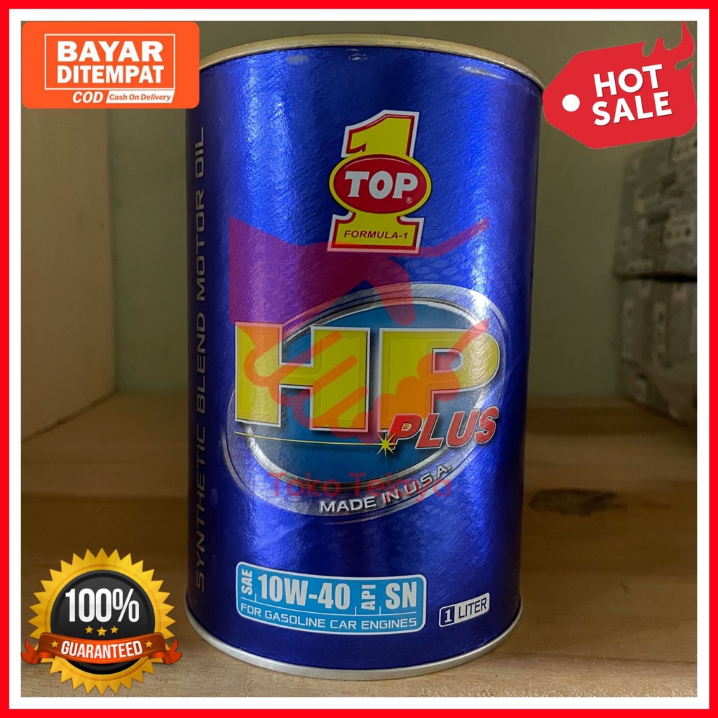 Oli Mesin TOP 1 HP PLUS 10W/40 Made In USA 100% ORIGINAL