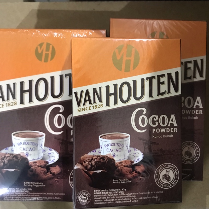 

(I-14-FB) VANHOUTEN COCOA coklat bubuk POWDER 180gr / 90gr / 45gr / COKLAT BUBUK VANHOUTEN van houten