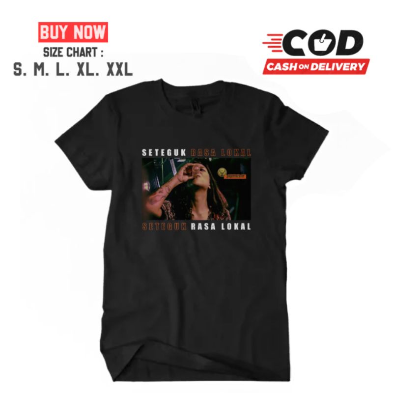 MF STORE | Baju Kaos Dewasa Danilla Riyadi Seteguk Rasa Lokal