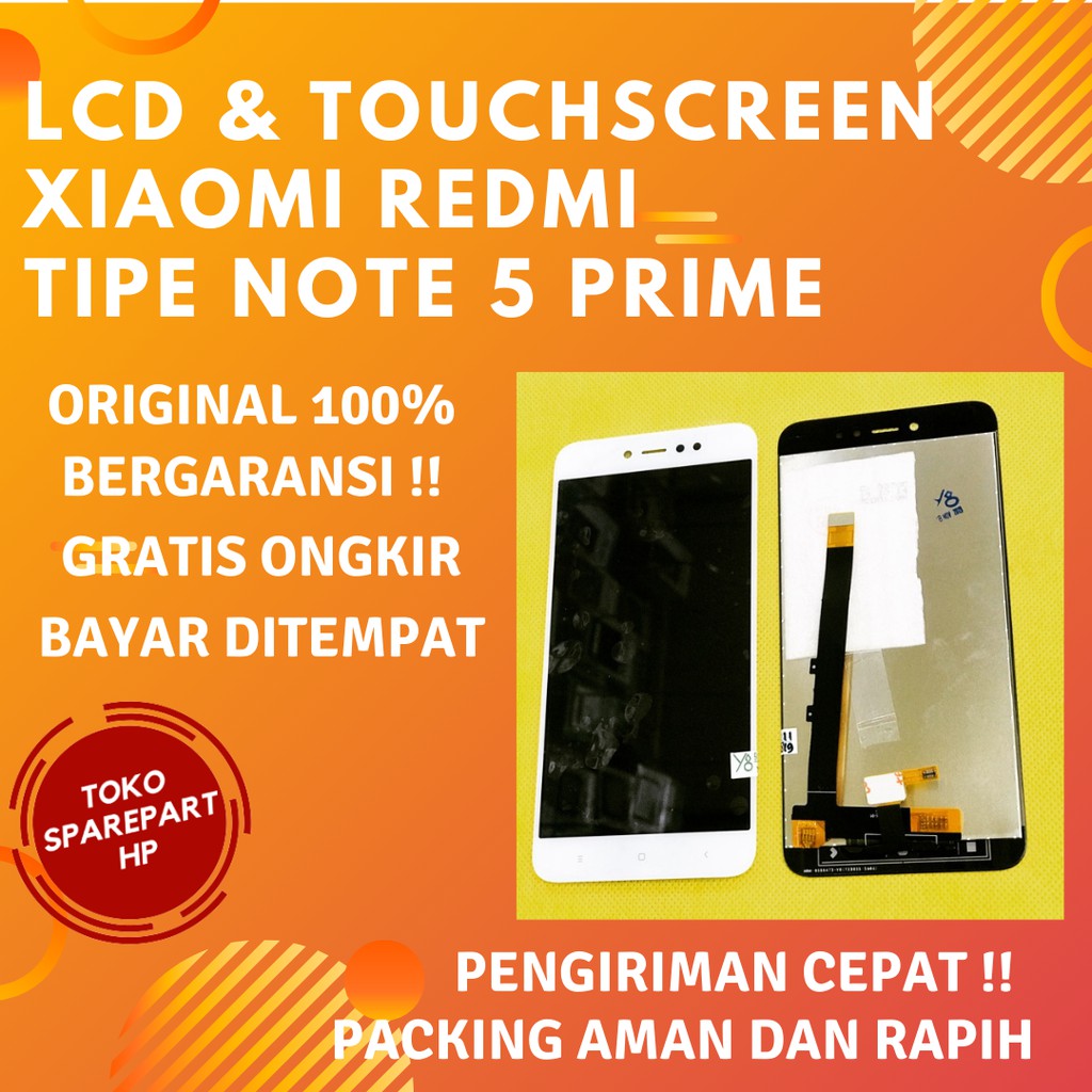 Lcd + Tc Xiaomi Note 5 Prime/ 3 Sensor Fullset Original Layar Lcd Hp Xiaomi Redmi Not 5 Prime Ori