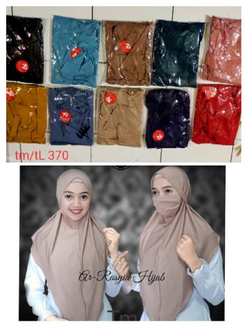 Hijab niqob/kerudung masker tali