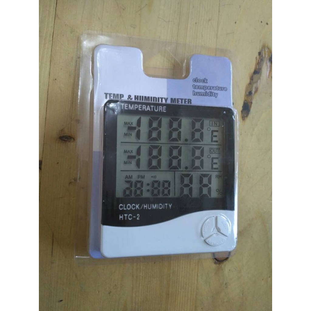 HTC-2 Digital Hygrometer Temperature Meter LCD Clock HTC2 HTC 2 kabel