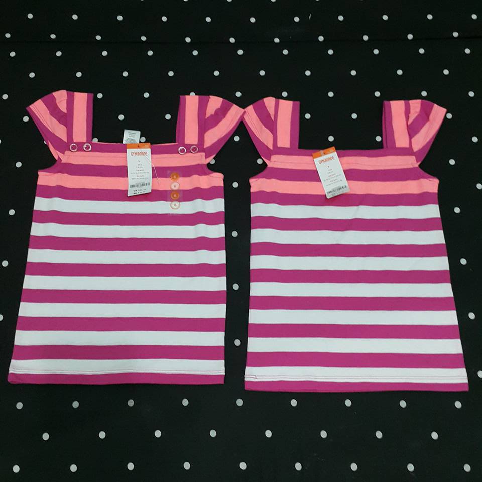 Kaos Lokal Anak Perempuan - Salur Pink salem