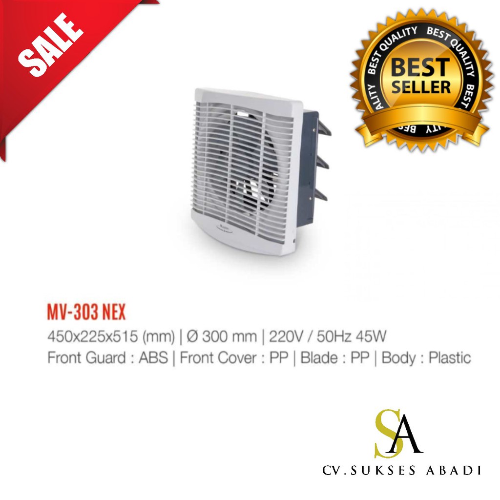 Maspion Exhaust Fan MV-303NEX Termurah Surabaya 303 NEX 12 Inch