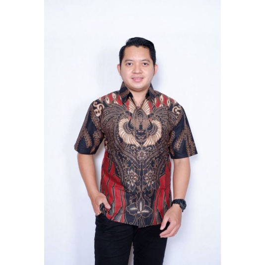 GURDO PANUNG SOGAN kemeja batik pria terbaru kualitas premium lapis furing // baju kemeja batik pria modern lengan pendek full furing