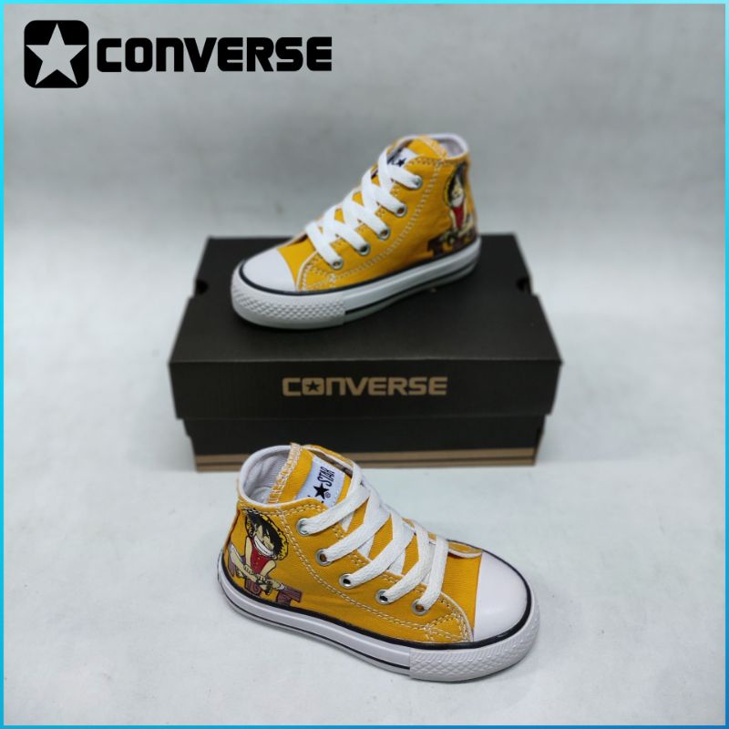 Sepatu Converse unisex anak anak / Sepatu karakter Luffy