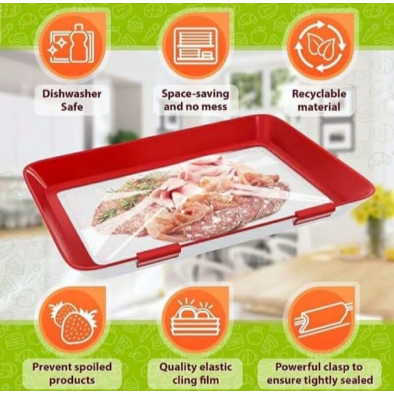 WT23-Keep Food Fresh Longer / Wadah Tempat Makanan Silicon Vacum