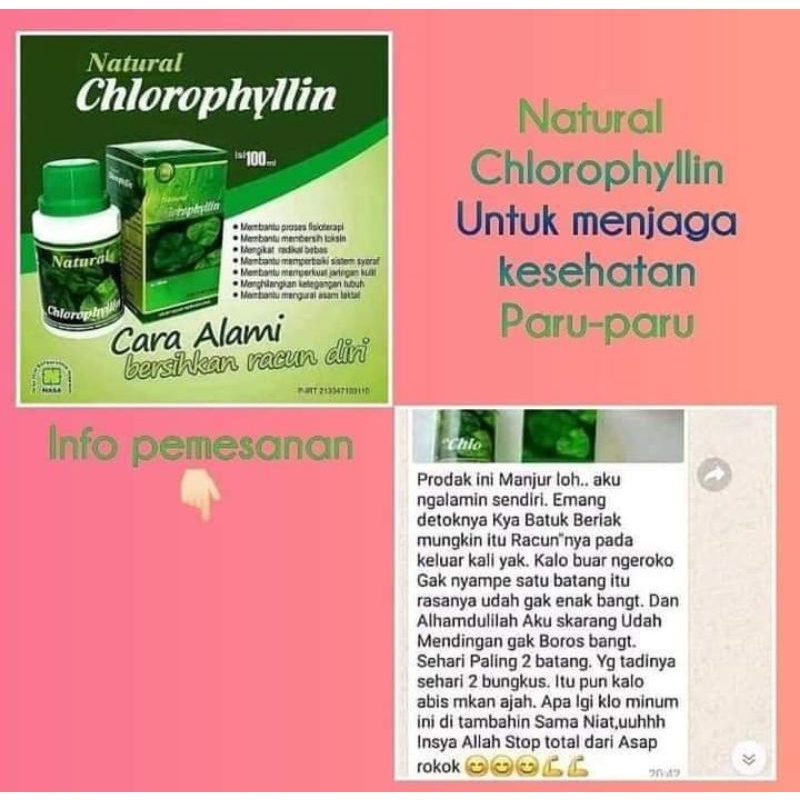 

Natural chlorophillin Nasa JAMU DETOX