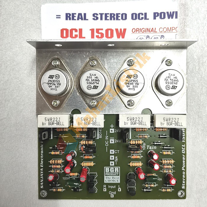 Power Kit Amplifier OCL 150 Watt TR Jengkol Stereo Bell BGR