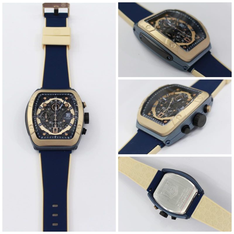 T5 H 3856 G T5 H 3857 G Jam Tangan Pria T5 H3856 G T5 H3857 G Strap Karet Model Terbaru Water Resist Chronograph Aktif Original