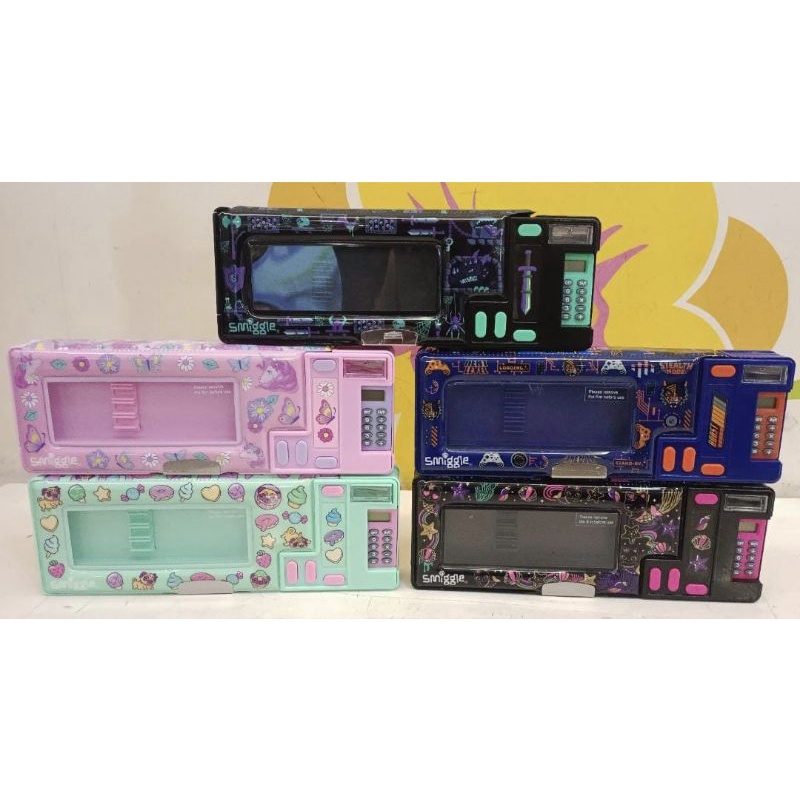 Smiggle Pencil Case pop out Hey tempat pensil mekanik kalkulator