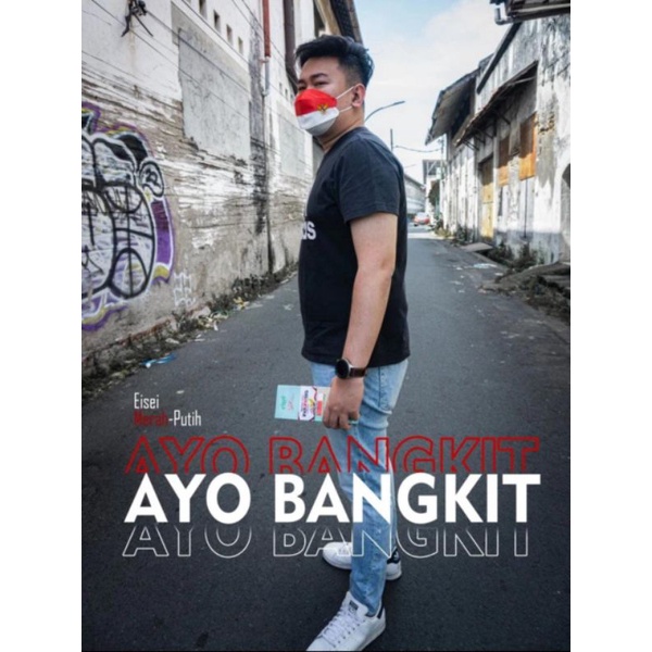 MASKER MERAH PUTIH KF94 & DUCKBILL LOGO garuda