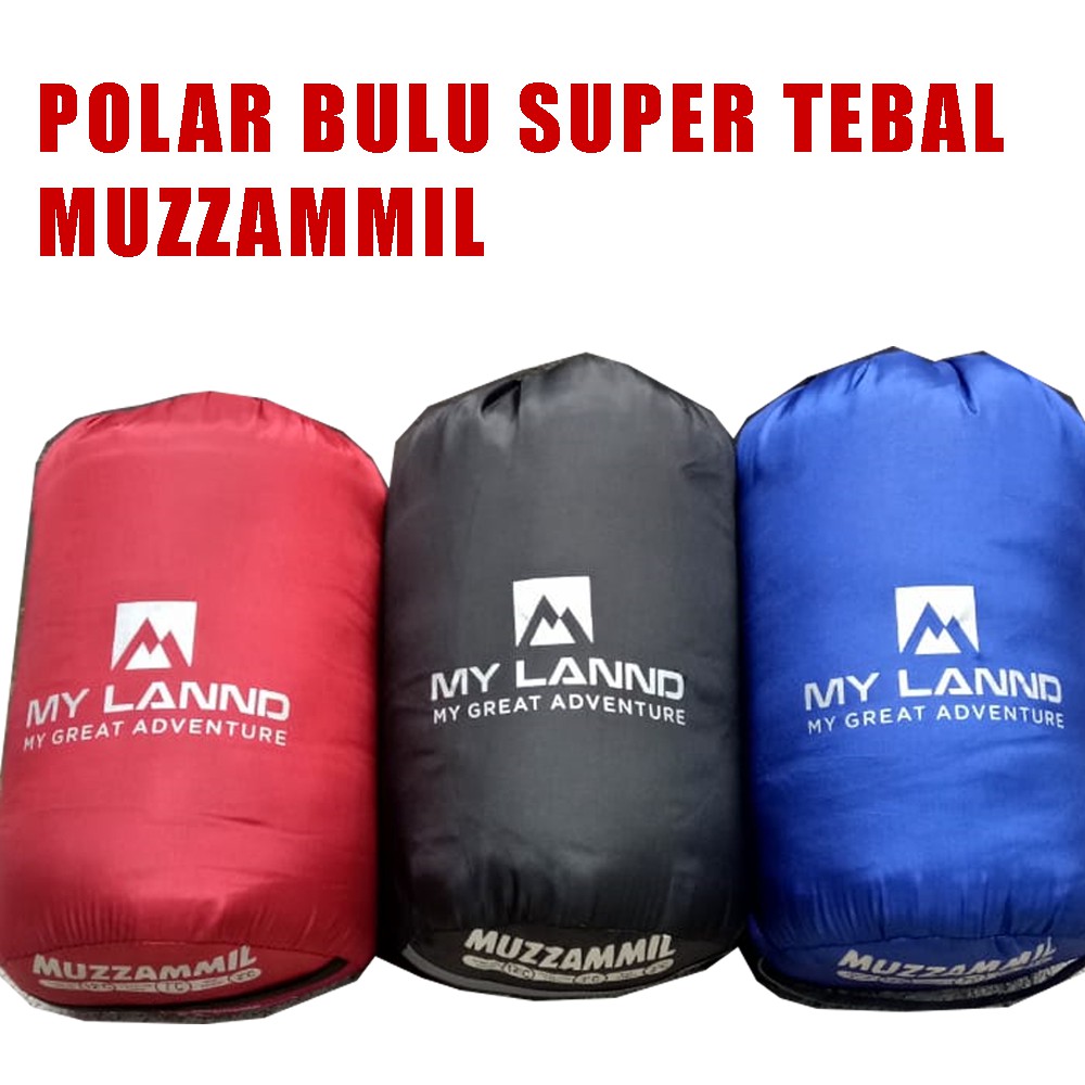 sleeping bag MY LANND serie muzzammil Polar Bulu Exra tebal