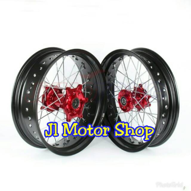 Paket Velg CRF 150 - Velg Supermoto Super Moto CRF 150 L Tromol Ori Buat CRF Velg Sprint XD