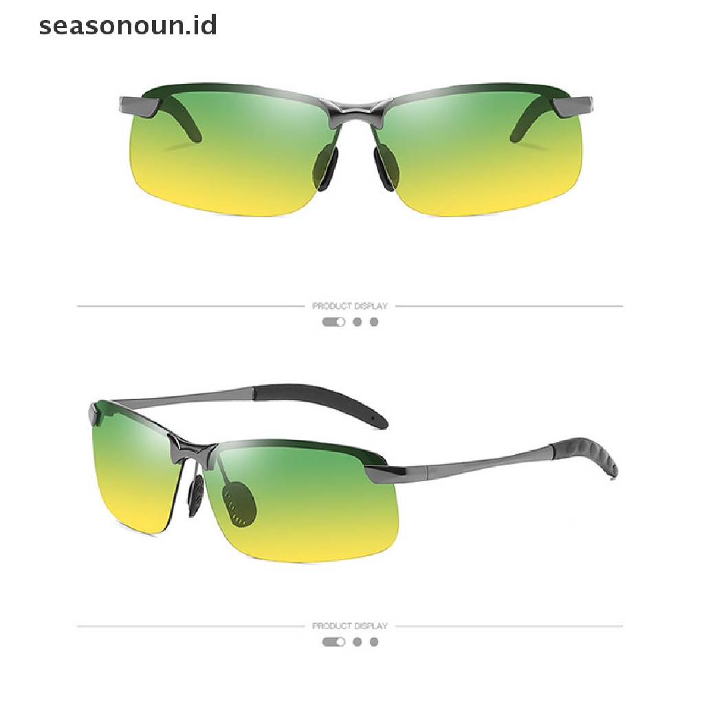 【seasonoun】 Polarized Photochromic Sunglasses Day And Night Driving Fishing Night Vision .