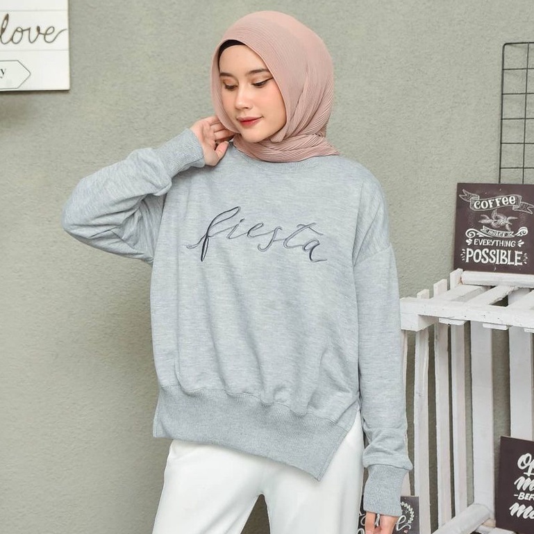 Fiesta Sweater Bordir - Sweater Wanita Terbaru