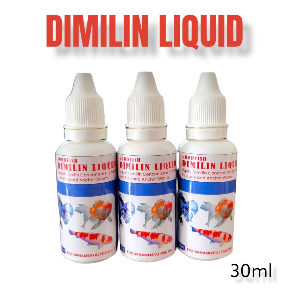 DIMILIN LIQUID 30 ML DIMILIN CAIR OBAT KUTU PARASIT IKAN HIAS KOI KOKI