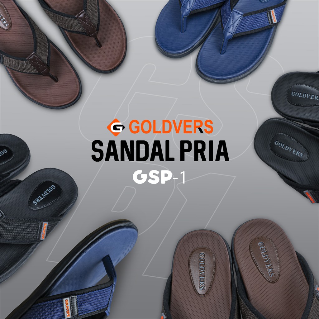 Sandal Pria Wanita Sandal Casual Sandal Original Goldvers Sendal Jepit - KREATIVO