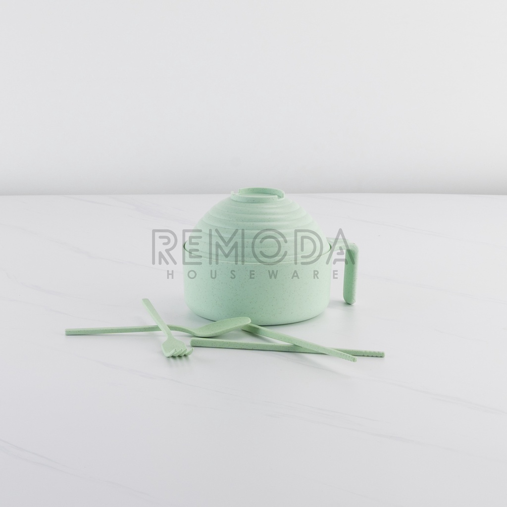 [Remoda] Mangkuk 5 in 1 Wheatstraw set 2 model