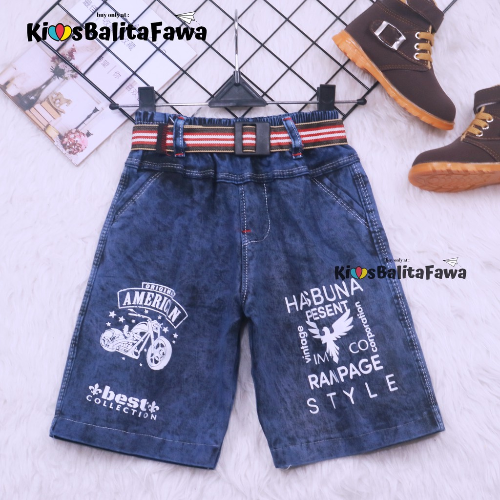 Celana Jeans Uk.3-5 Tahun / Jeans Levis Pendek Anak Laki Polos Pants Denim Murah Import Cowok