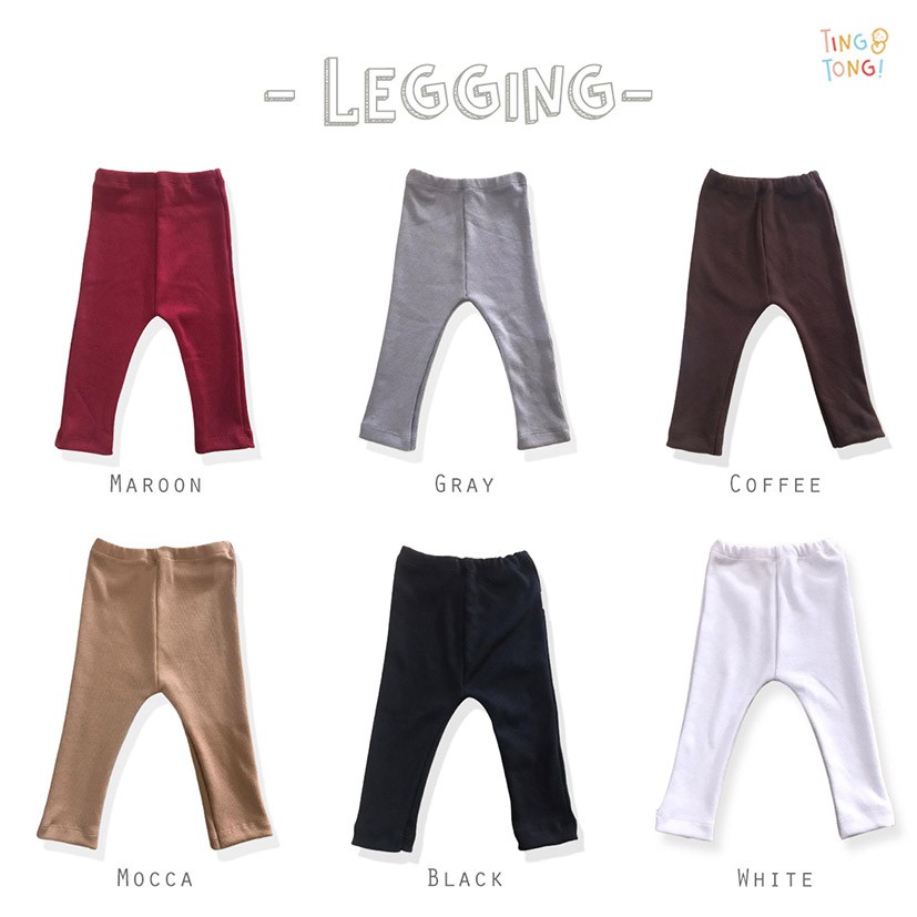 TINGTONG - Legging Bayi - Celana Bayi Anak Laki Perempuan - Katun - Celana Panjang Baby