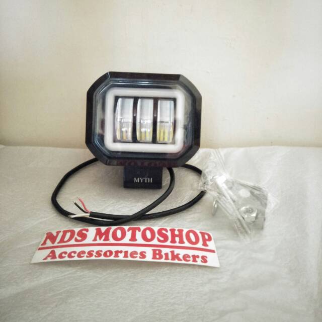 Lampu Tembak Cwl  3 Mata Lensa 4D 30 waat engel aye  Biru