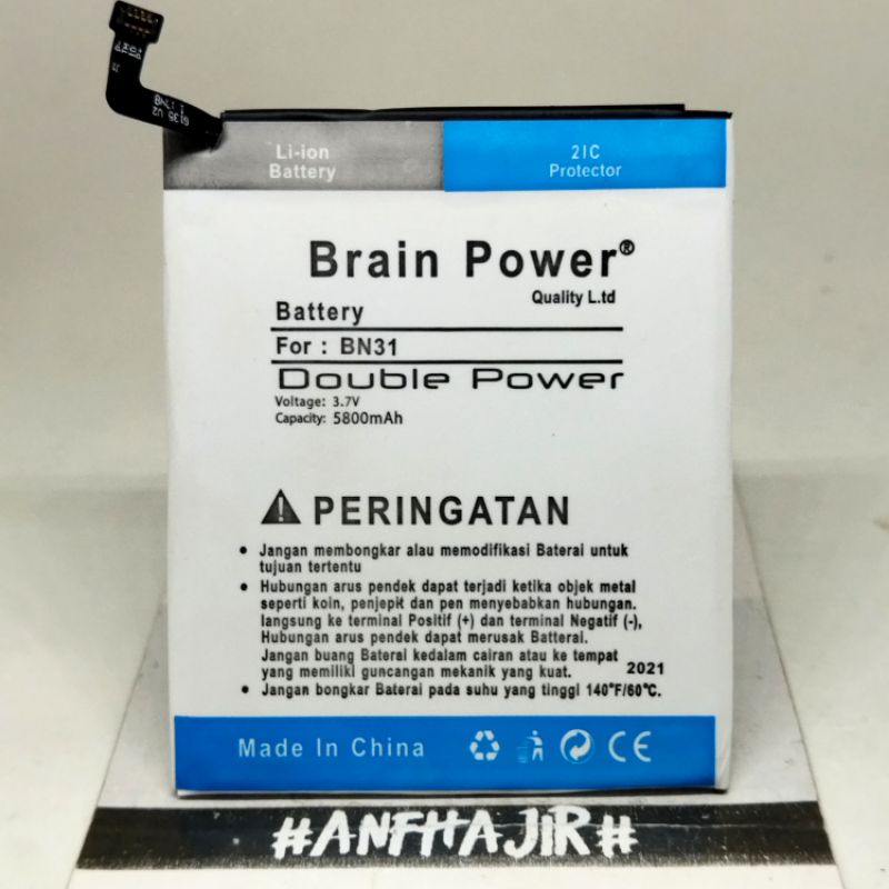 BATRE BATREI BATERAI BATTERY XIAOMI REDMI NOTE 5A MI5X MI 5X MIA1 MI A1 BN31 BN 31 BN-31 BRAIN DOUBL