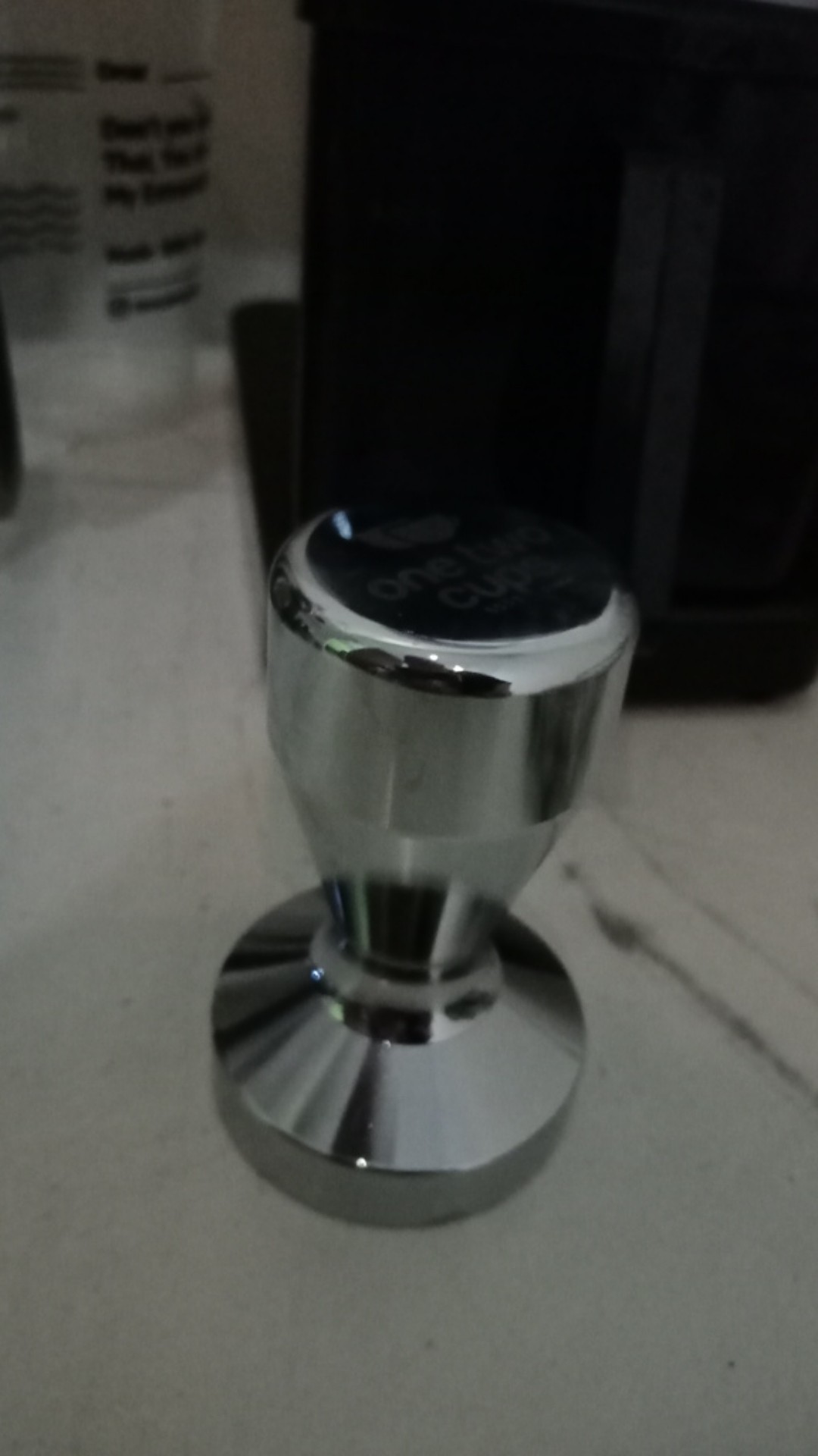 Tamper Kopi Espresso Machine Mesin Flat Coffee Stainless Steel Chrome Plated 50mm - Pnp.gadget
