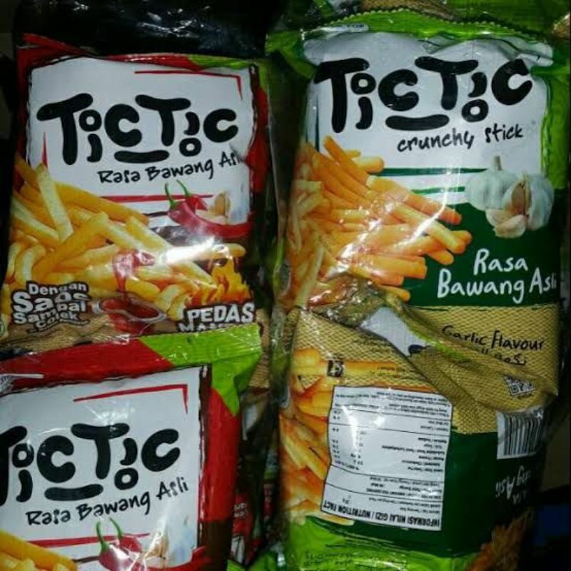 Tic tic saos sambal colek dan rasa bawang 20gr ( hrg 5 bungkus )