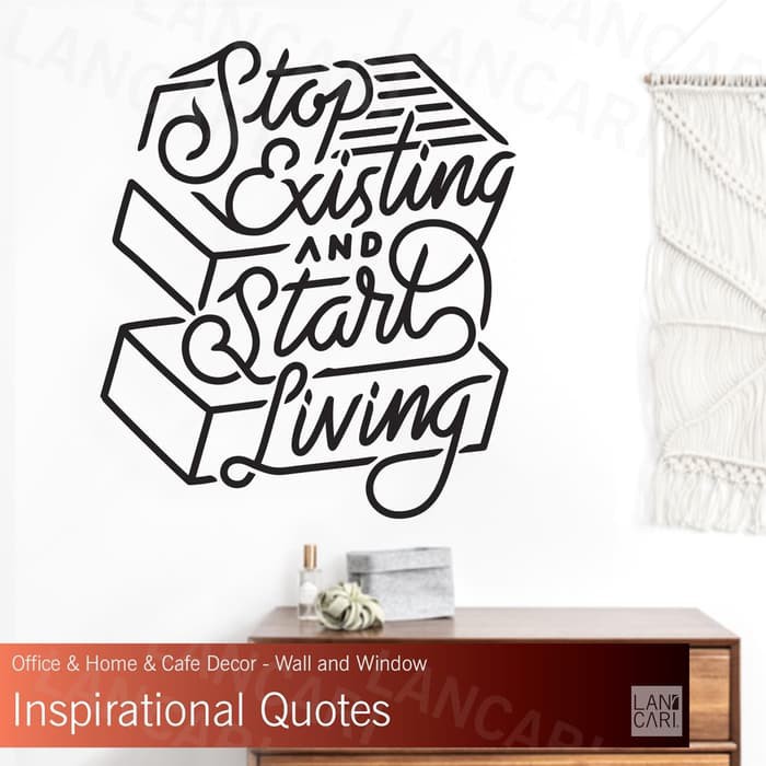 Stiker Cutting Motivasi Quotes Sticker  Dinding  Kaca Office 