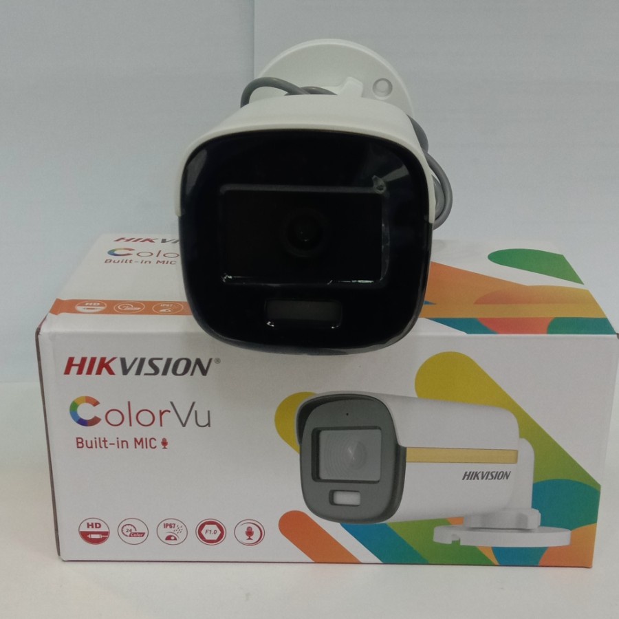 Kamera CCTV Hikvision 2MP Colorvu Audio Outdoor DS-2CE10DF3T-PFS