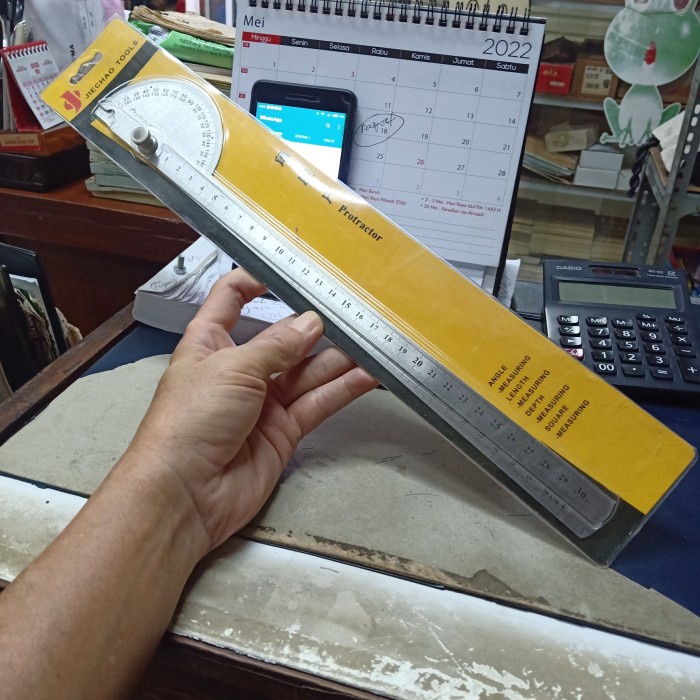 

Unik Busur Derajat 12" - Bevel Protactor 12" Bagus