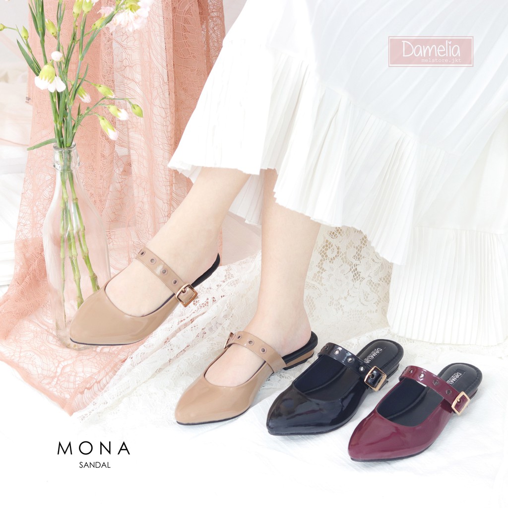  DAMELIA  MONA SANDAL  WANITA Shopee Indonesia