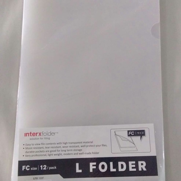 

ORGANIZER-DOCUMENT- MAP PLASTIK L / L FOLDER / CLEAR SLEEVES A4 & F4 ISI 12 - PUTIH F4 -DOCUMENT-