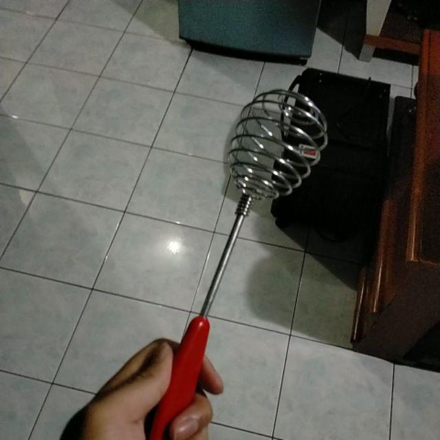 Whisk Kecil Gagang Merah P17cm /kocokan