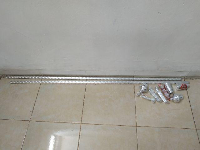 Batang Gorden Motif Kuba Tiang Gorden Jendela Tongkat Gorden Pintu Besi Gorden Full Set