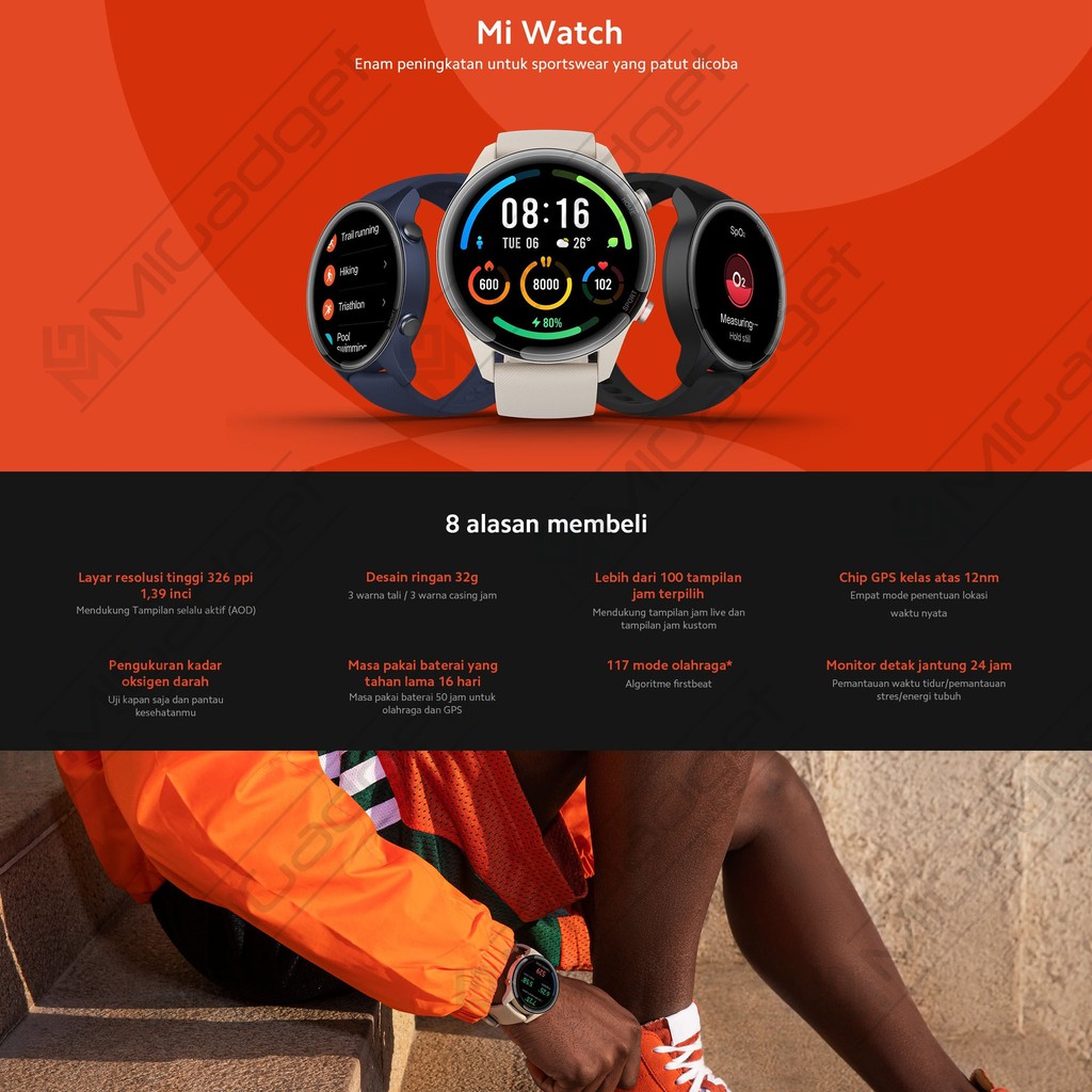 Xiaomi Mi Watch Smartwatch Jam Tangan Xiaomi Watch