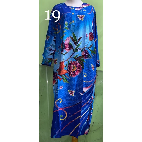 DASTER PENDEK LENGAN 3/4 LD 115CM KENCANA UNGU LABEL BIRU-19