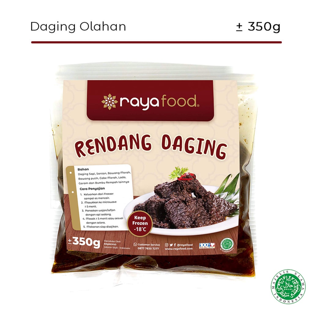 

Rendang Daging Rayafood Frozen Food