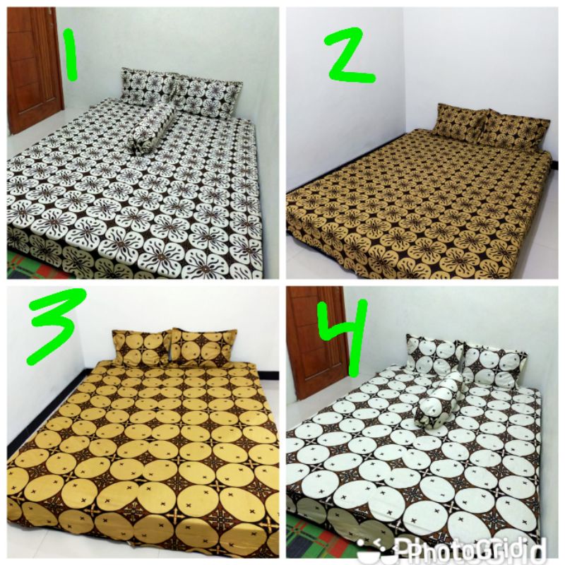 sprei batik hitam manis#sprei batik Pekalongan#sprei batik murah