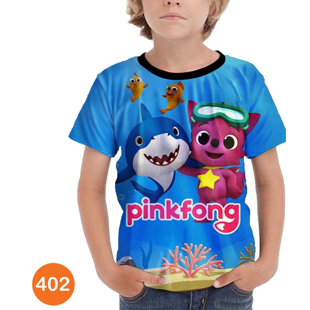 Baju Pinkfong Baby Shark Baju Anak Printing #402